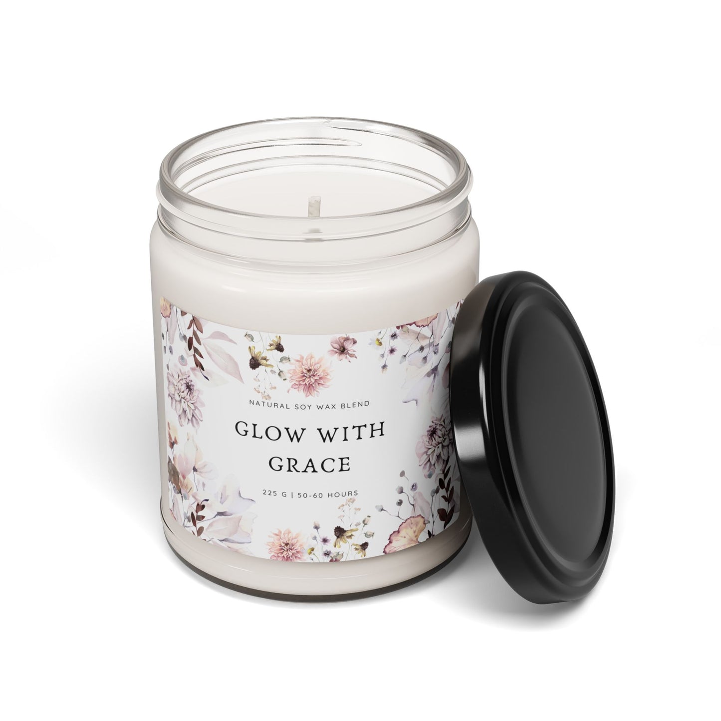 Scente Candle| Aromatherapy candle| Gift for friends|Birthday gift idea| Self-care gift| floral candle | Relaxing gift| Eco-friendly gift|