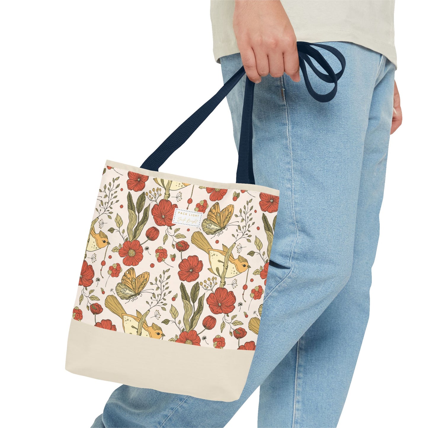 Tote Bag | Beach Tote | Gift for Her | Floral Tote Bag | Botanical Bag | Nature Lover Gift | Floral Design Bag | Gift bag