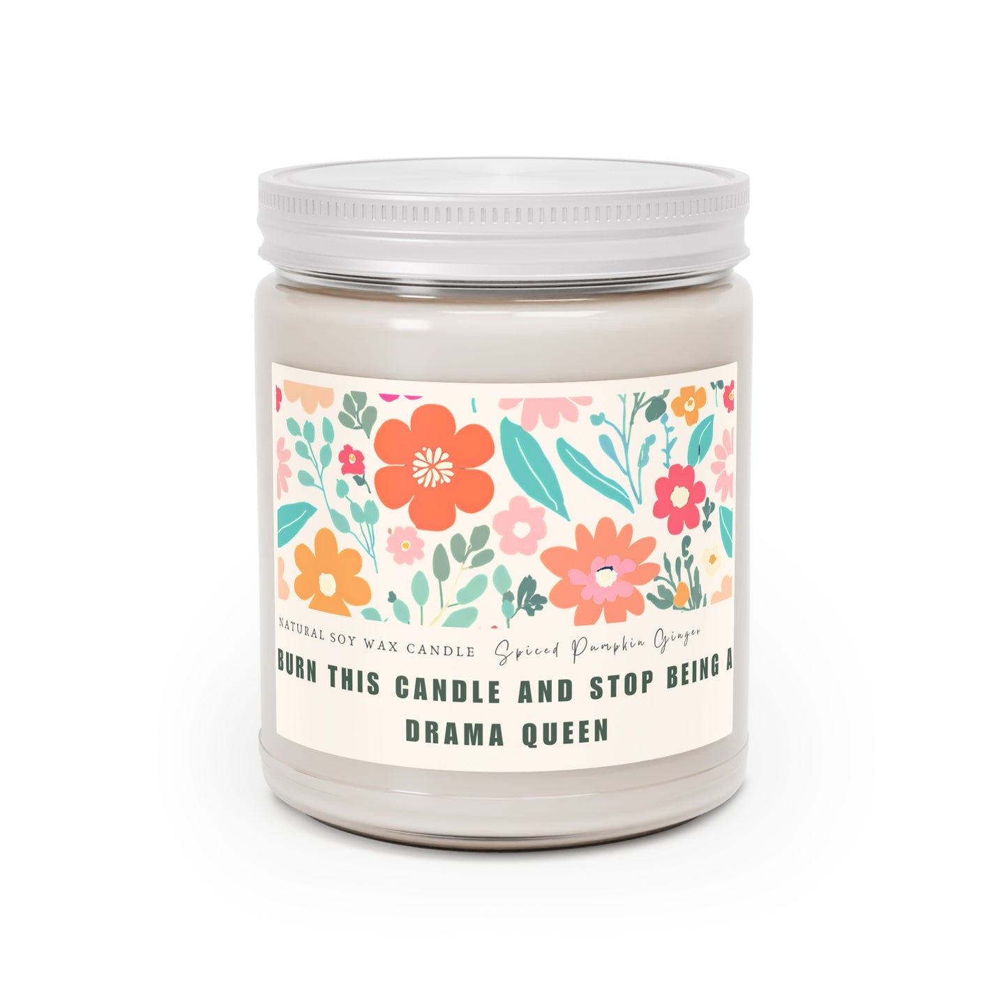 Scented Candles 9oz | Gift candle| Floral gift candle| Funny candle| Drama queen gift candle | Autumn candle