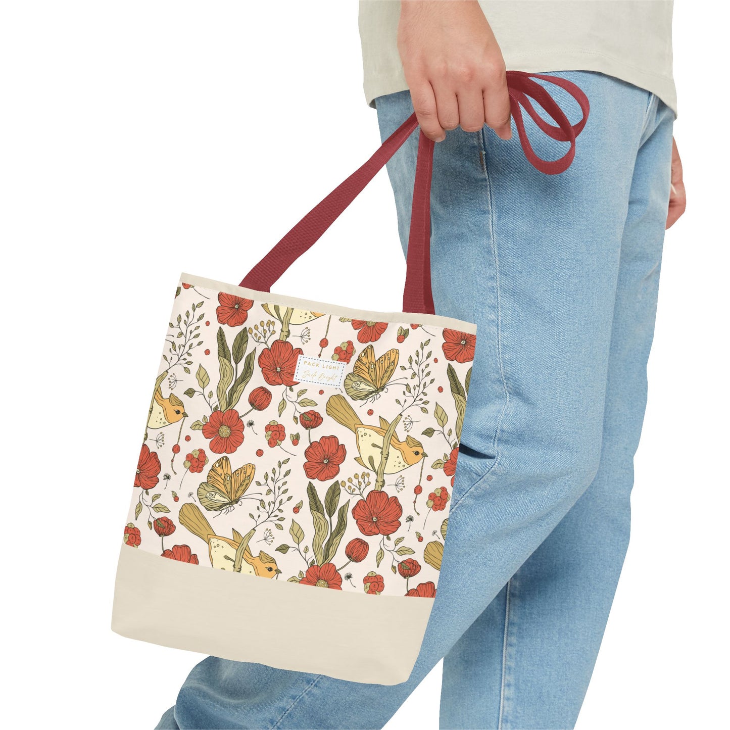 Tote Bag | Beach Tote | Gift for Her | Floral Tote Bag | Botanical Bag | Nature Lover Gift | Floral Design Bag | Gift bag
