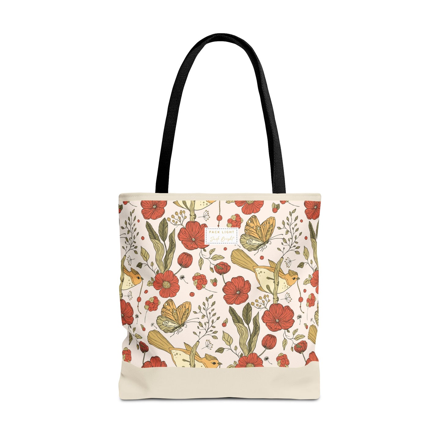 Tote Bag | Beach Tote | Gift for Her | Floral Tote Bag | Botanical Bag | Nature Lover Gift | Floral Design Bag | Gift bag