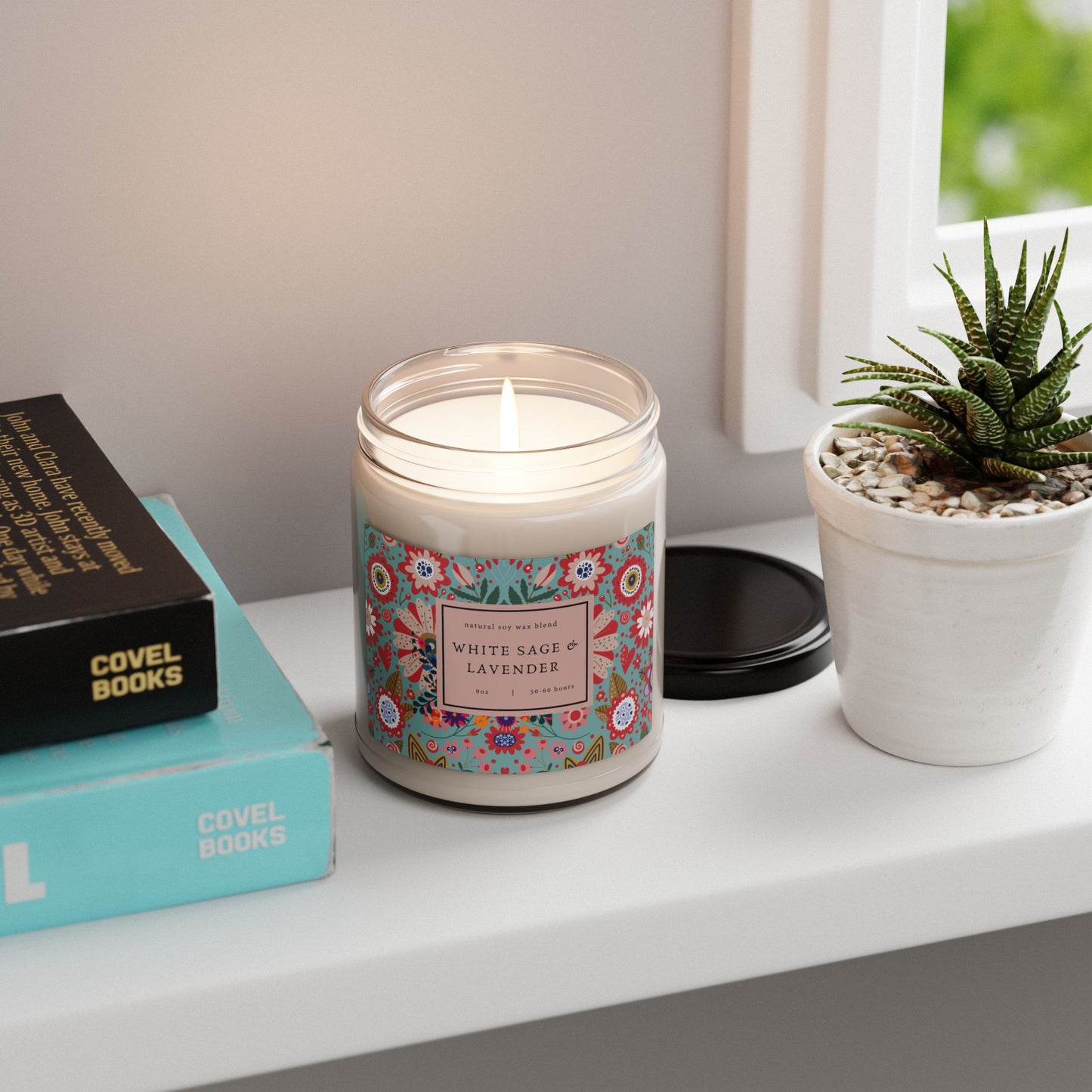 Scented Candle| Aromatherapy candle| Gift for friends|Birthday gift idea| Self-care gift| floral candle | Relaxing gift|Eco-friendly gift
