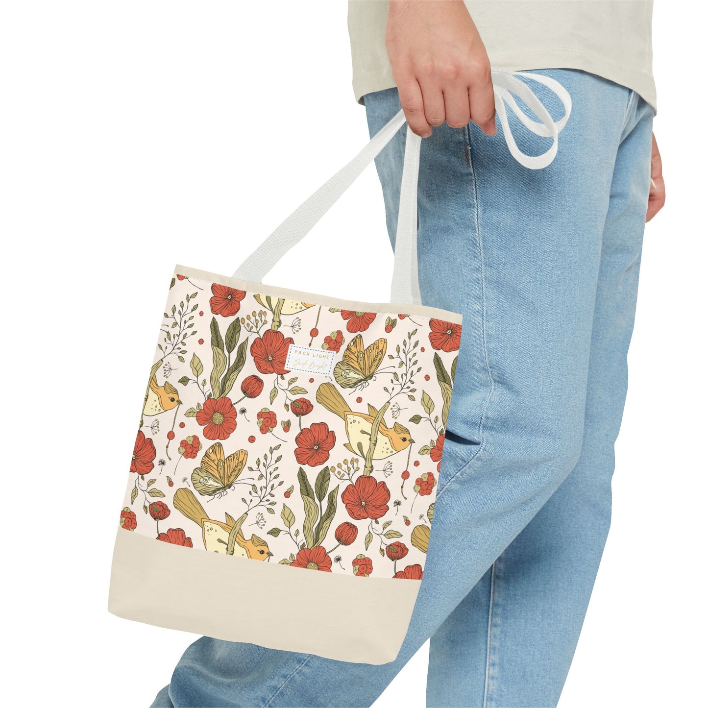 Tote Bag | Beach Tote | Gift for Her | Floral Tote Bag | Botanical Bag | Nature Lover Gift | Floral Design Bag | Gift bag