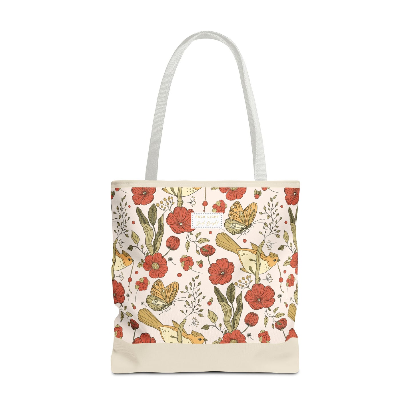 Tote Bag | Beach Tote | Gift for Her | Floral Tote Bag | Botanical Bag | Nature Lover Gift | Floral Design Bag | Gift bag