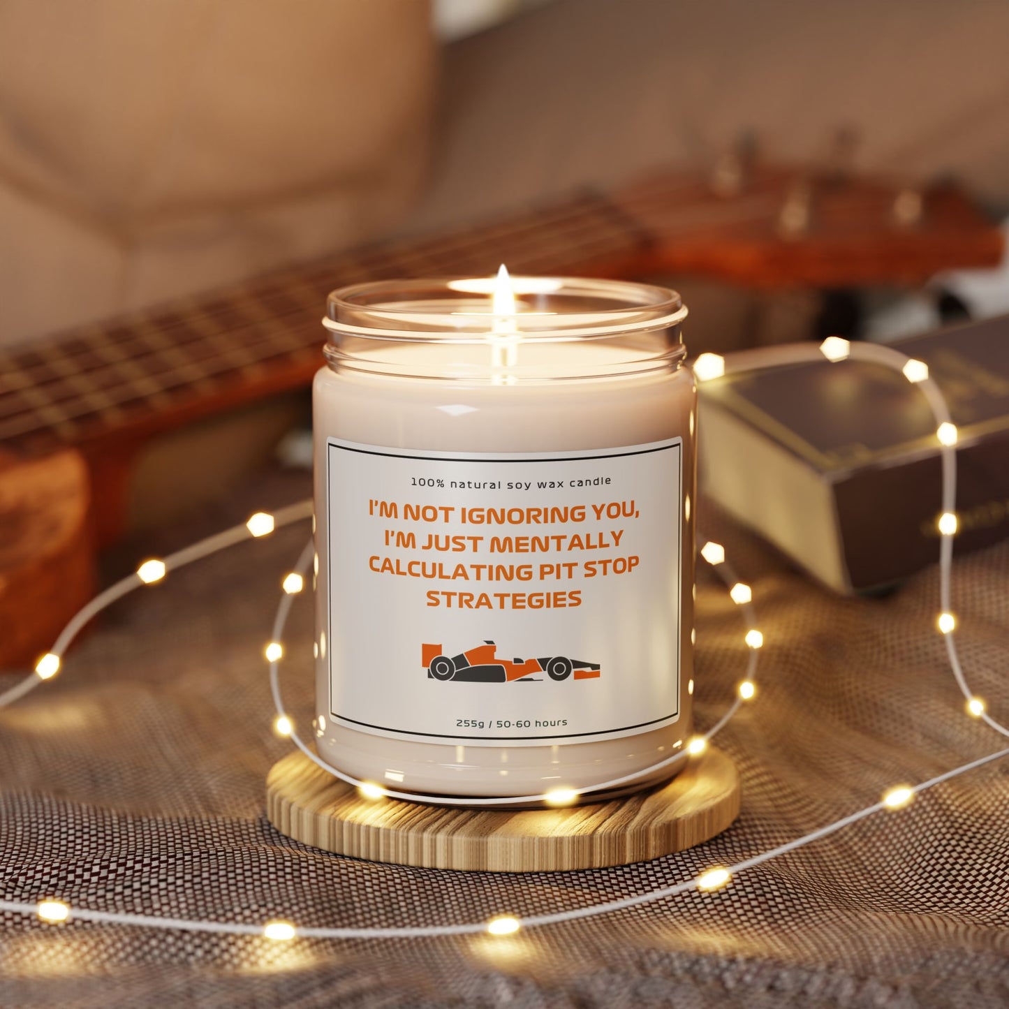 Formula 1 gift candle | Formula 1 lover gift | Scented soy candle | Formula 1 décor candle