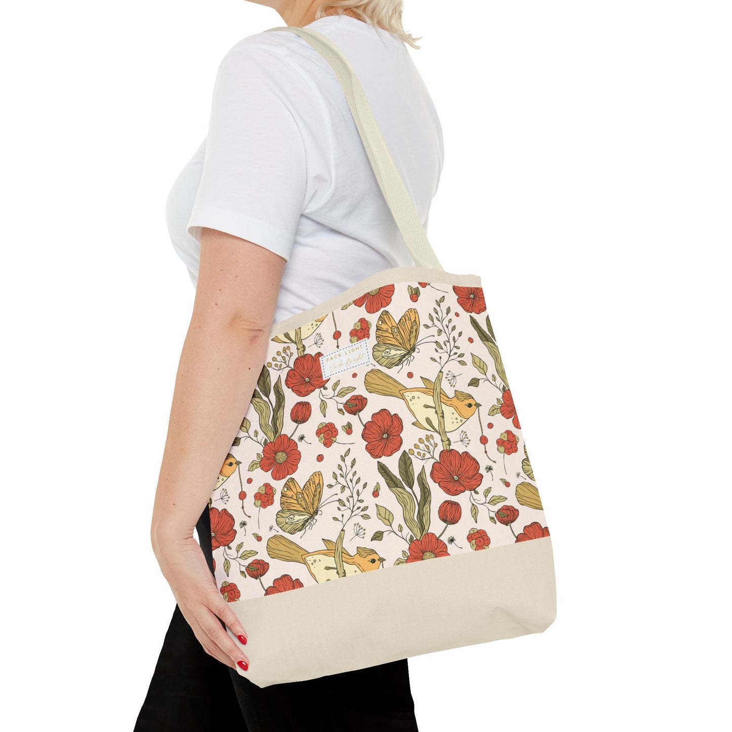 Tote Bag | Beach Tote | Gift for Her | Floral Tote Bag | Botanical Bag | Nature Lover Gift | Floral Design Bag | Gift bag