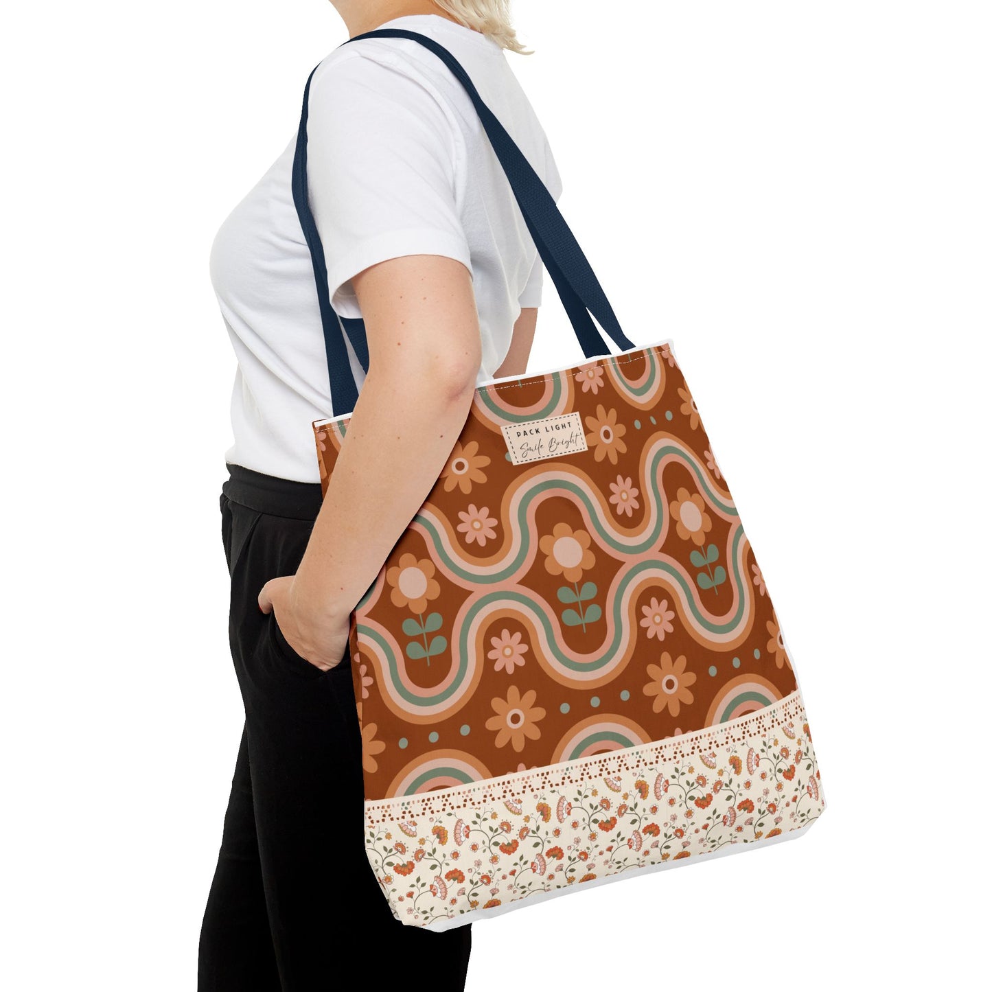 Tote Bag| Gift bag| Gift for her| Unique gift idea| Floral bag| Designed tote bag|Personalized tote| Gift for fashion lovers|