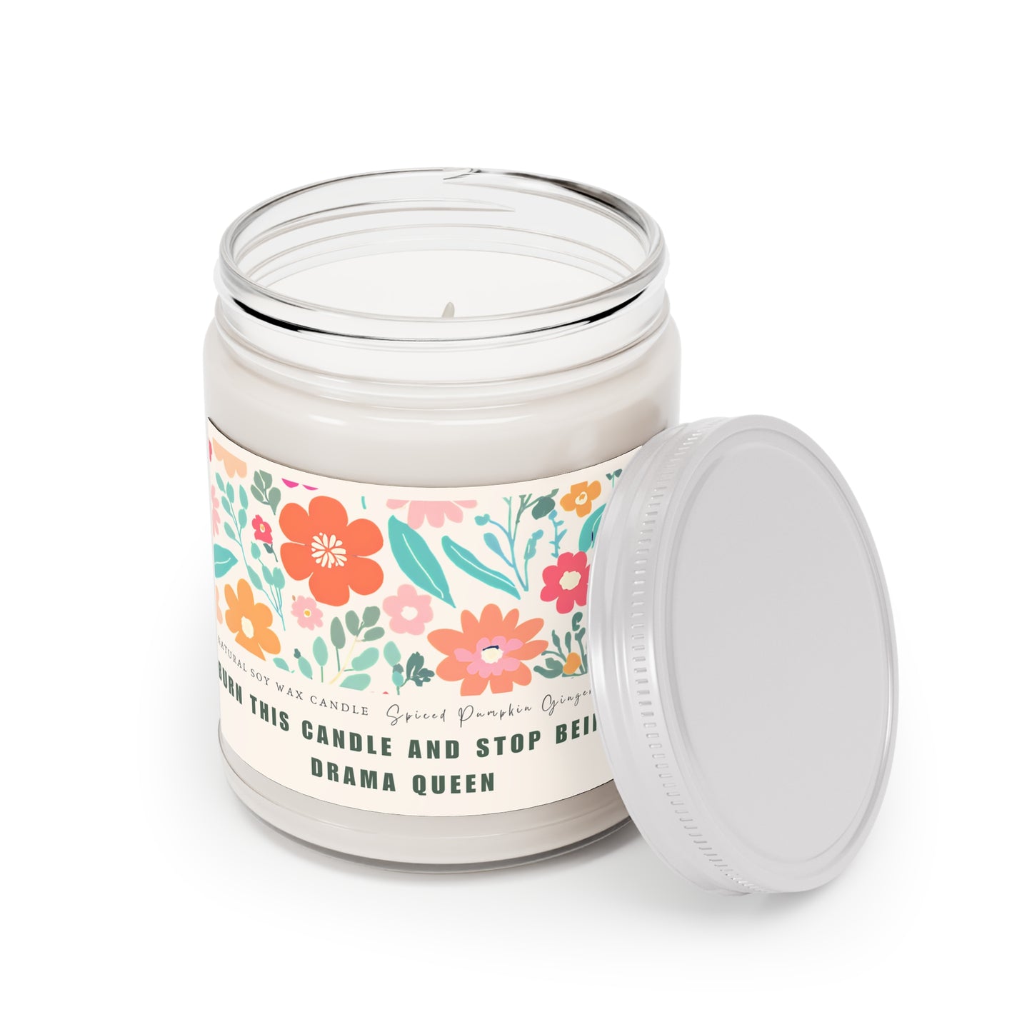 Scented Candles 9oz | Gift candle| Floral gift candle| Funny candle| Drama queen gift candle | Autumn candle