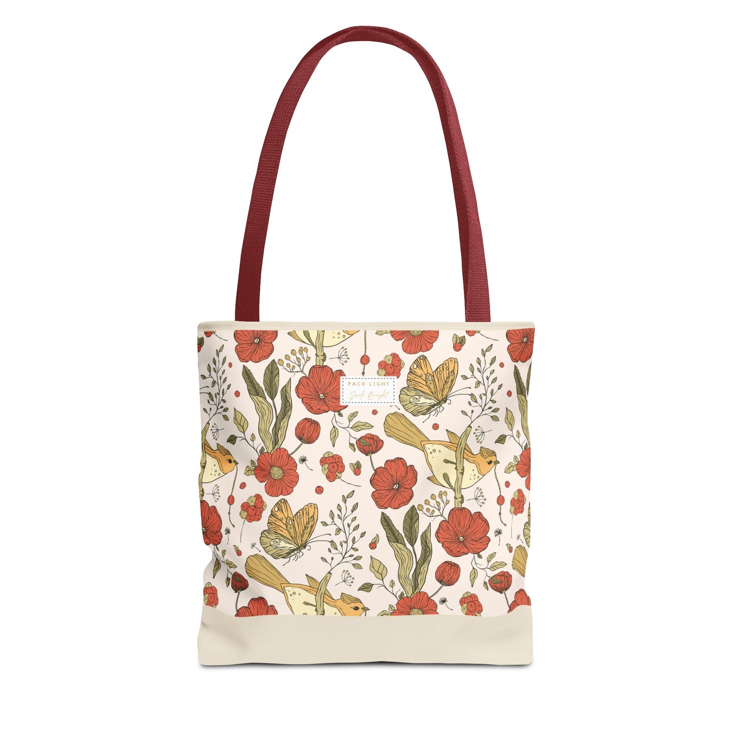 Tote Bag | Beach Tote | Gift for Her | Floral Tote Bag | Botanical Bag | Nature Lover Gift | Floral Design Bag | Gift bag