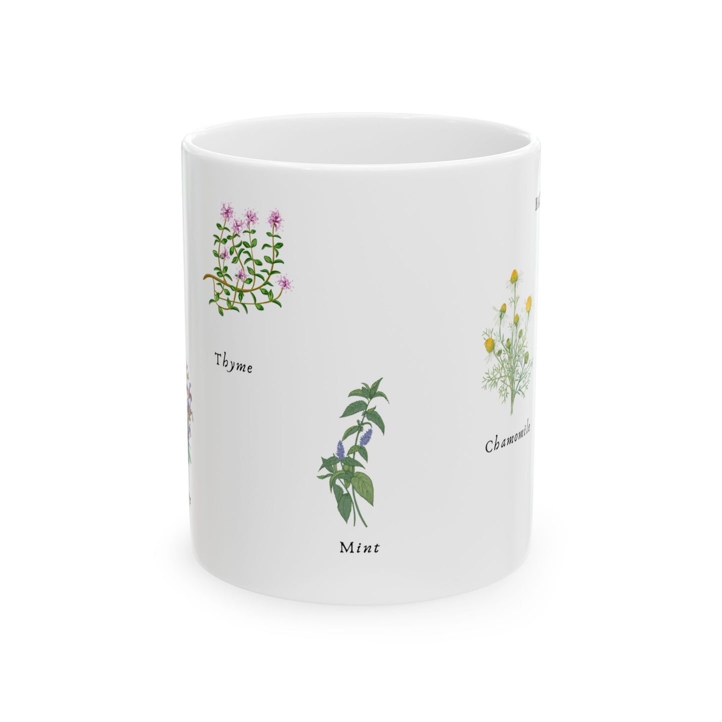 Ceramic Mug| Herbal Tea Mug|Tea Lovers Gift|Botanical Mug|Nature Inspired Mug| Holiday gift mug| Herbal Infusion Mug