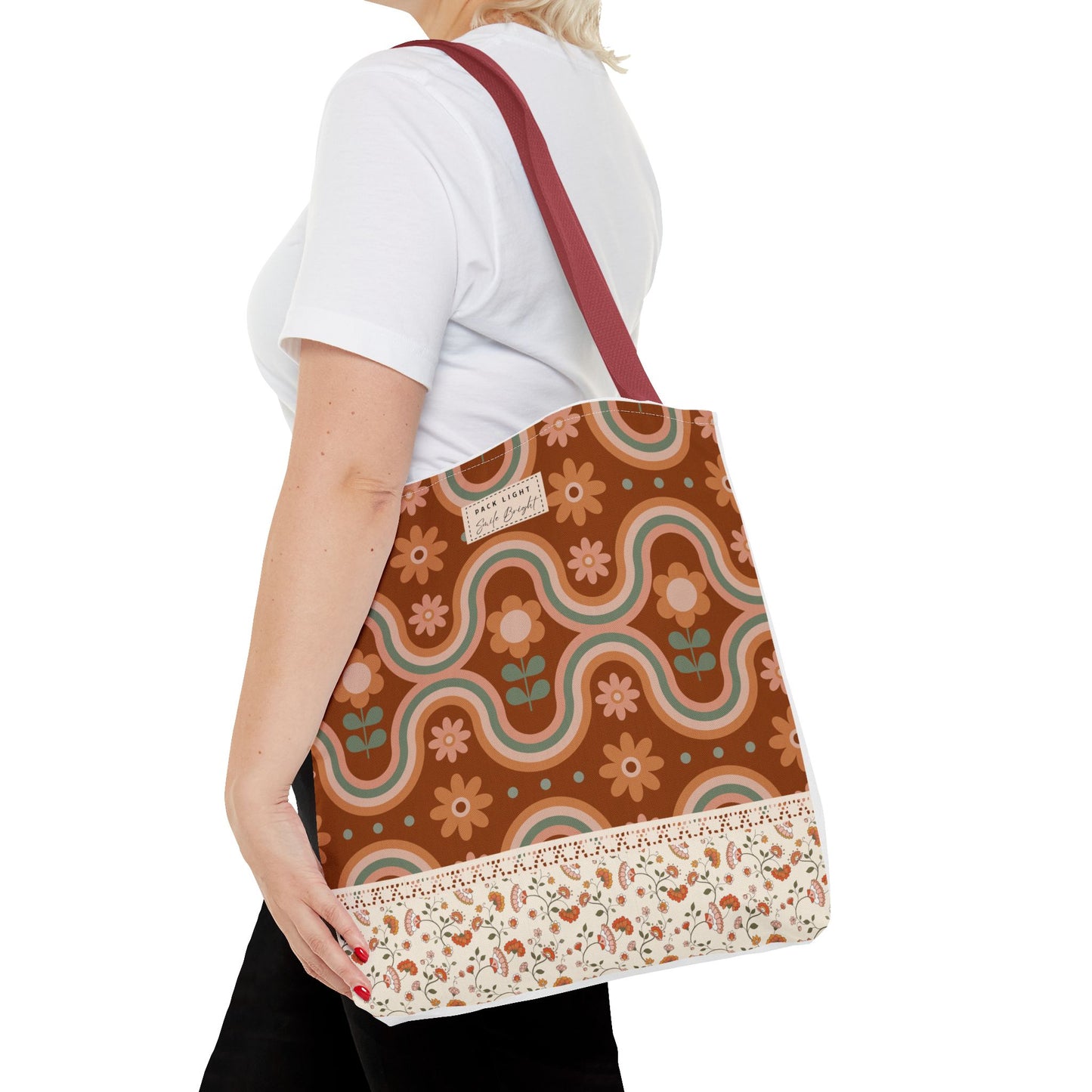 Tote Bag| Gift bag| Gift for her| Unique gift idea| Floral bag| Designed tote bag|Personalized tote| Gift for fashion lovers|