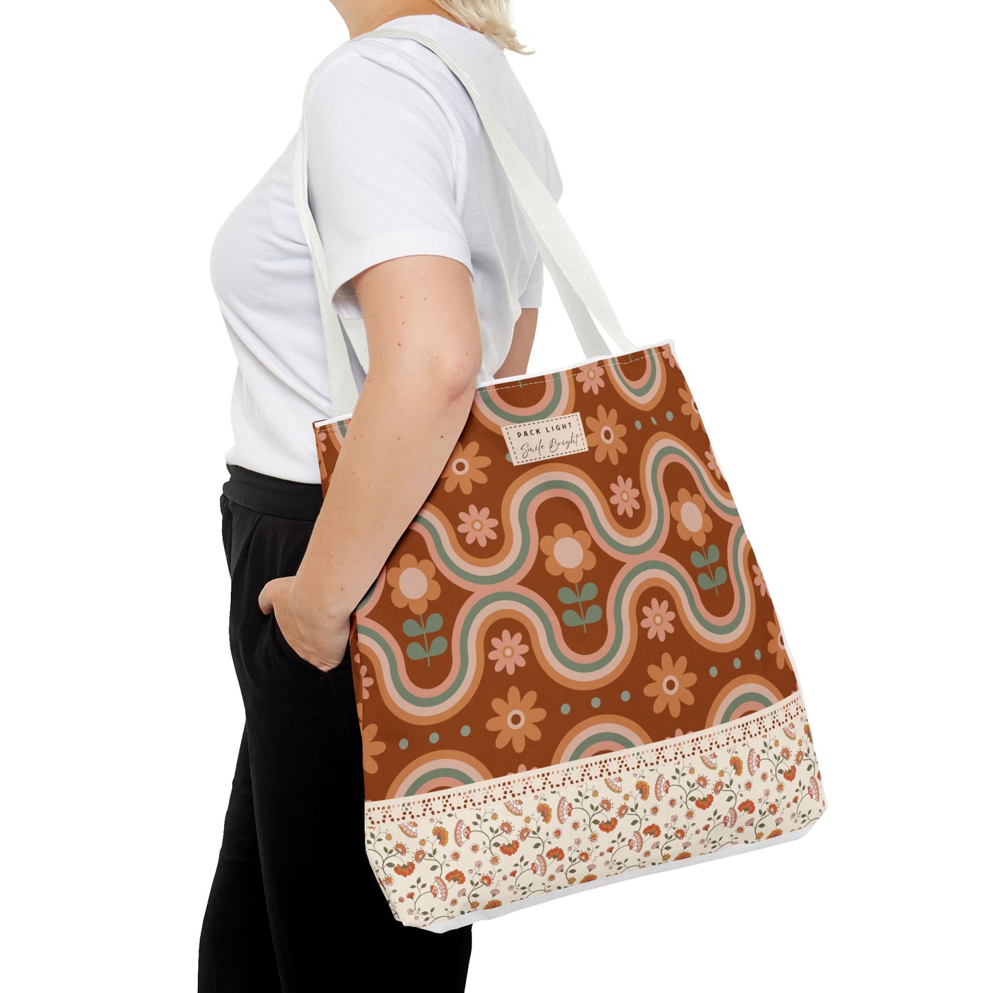 Tote Bag| Gift bag| Gift for her| Unique gift idea| Floral bag| Designed tote bag|Personalized tote| Gift for fashion lovers|