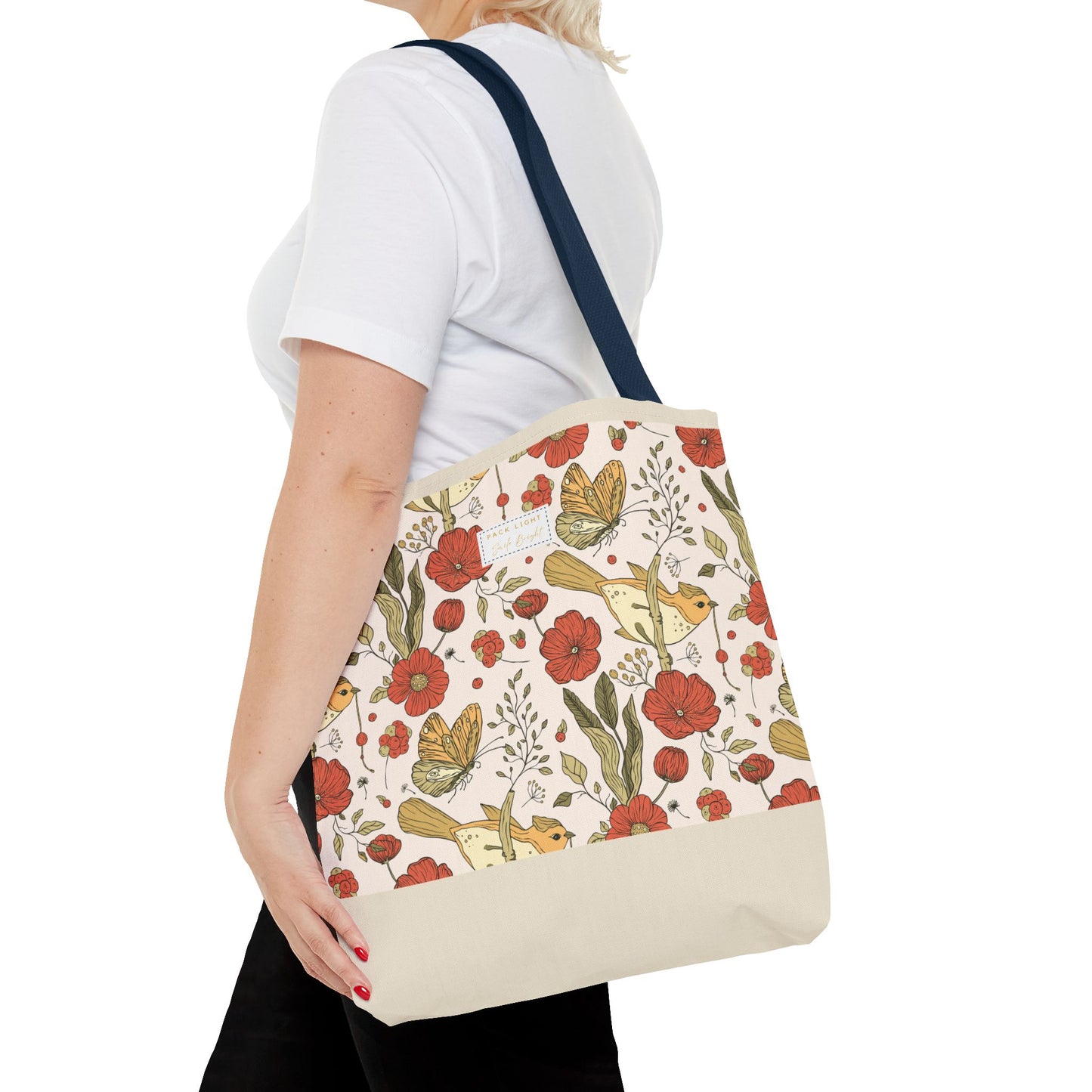 Tote Bag | Beach Tote | Gift for Her | Floral Tote Bag | Botanical Bag | Nature Lover Gift | Floral Design Bag | Gift bag