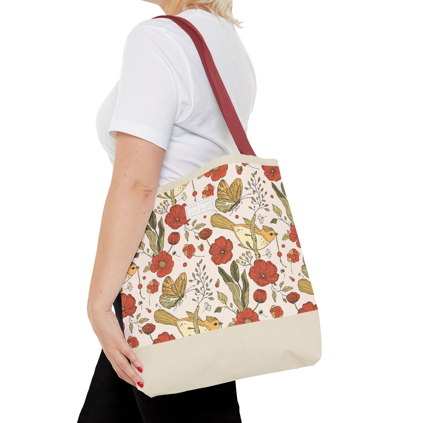 Tote Bag | Beach Tote | Gift for Her | Floral Tote Bag | Botanical Bag | Nature Lover Gift | Floral Design Bag | Gift bag