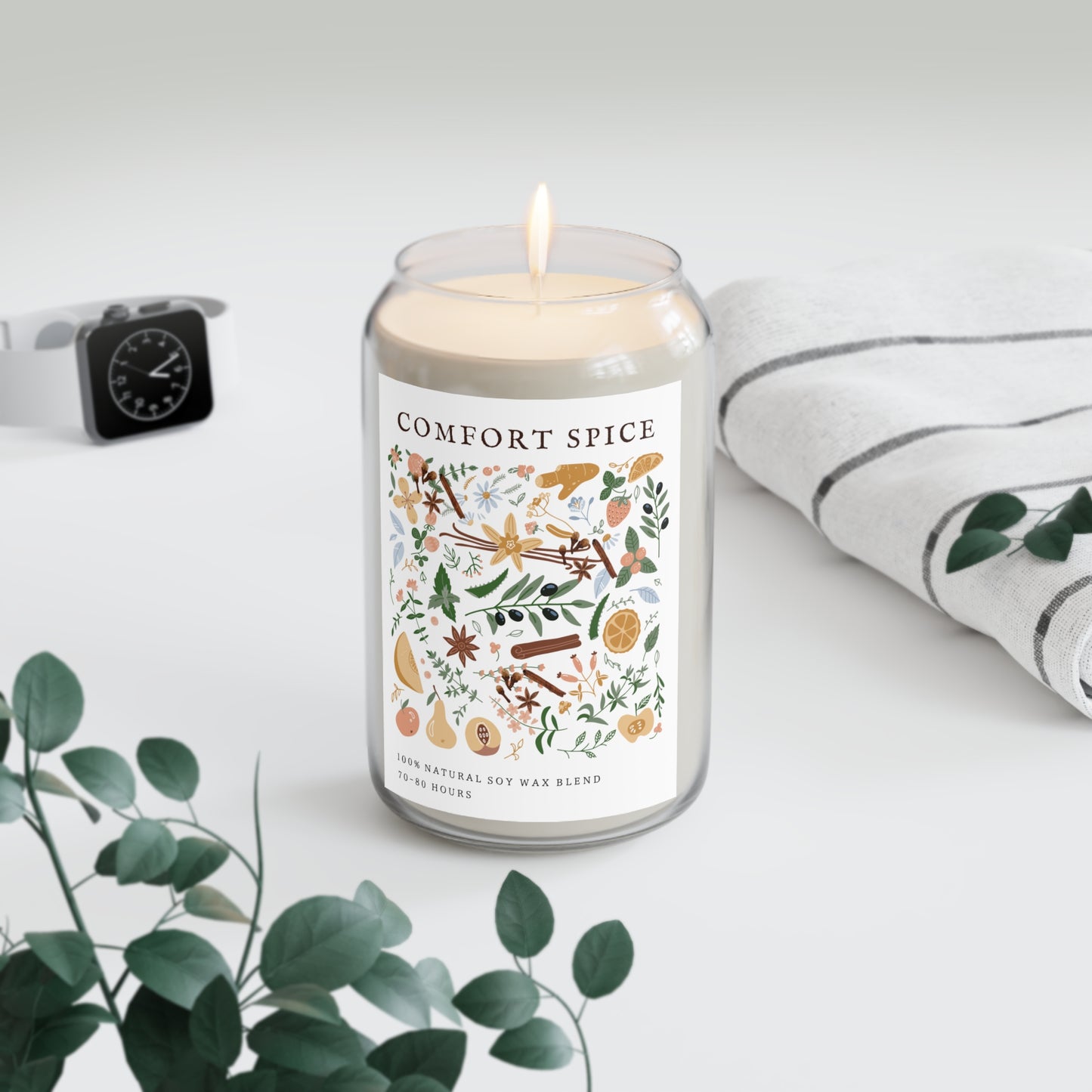 Scented Candle gift, sweet and cozy spices