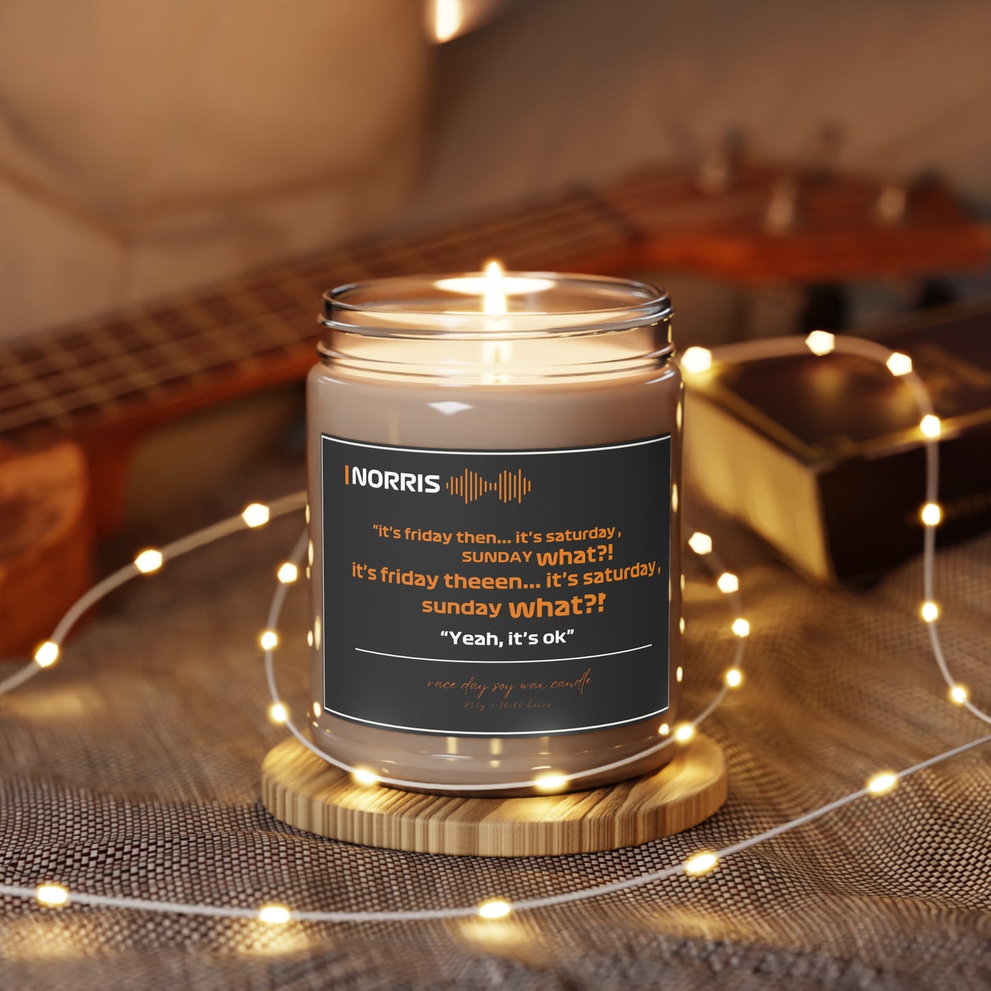 F1 gift candle | Candle for f1 fan | lando norris fan candle | Scented candles f1 gift | Birthday candle for boyfriend | husband gift