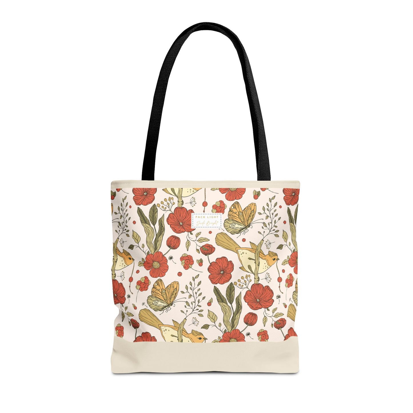 Tote Bag | Beach Tote | Gift for Her | Floral Tote Bag | Botanical Bag | Nature Lover Gift | Floral Design Bag | Gift bag
