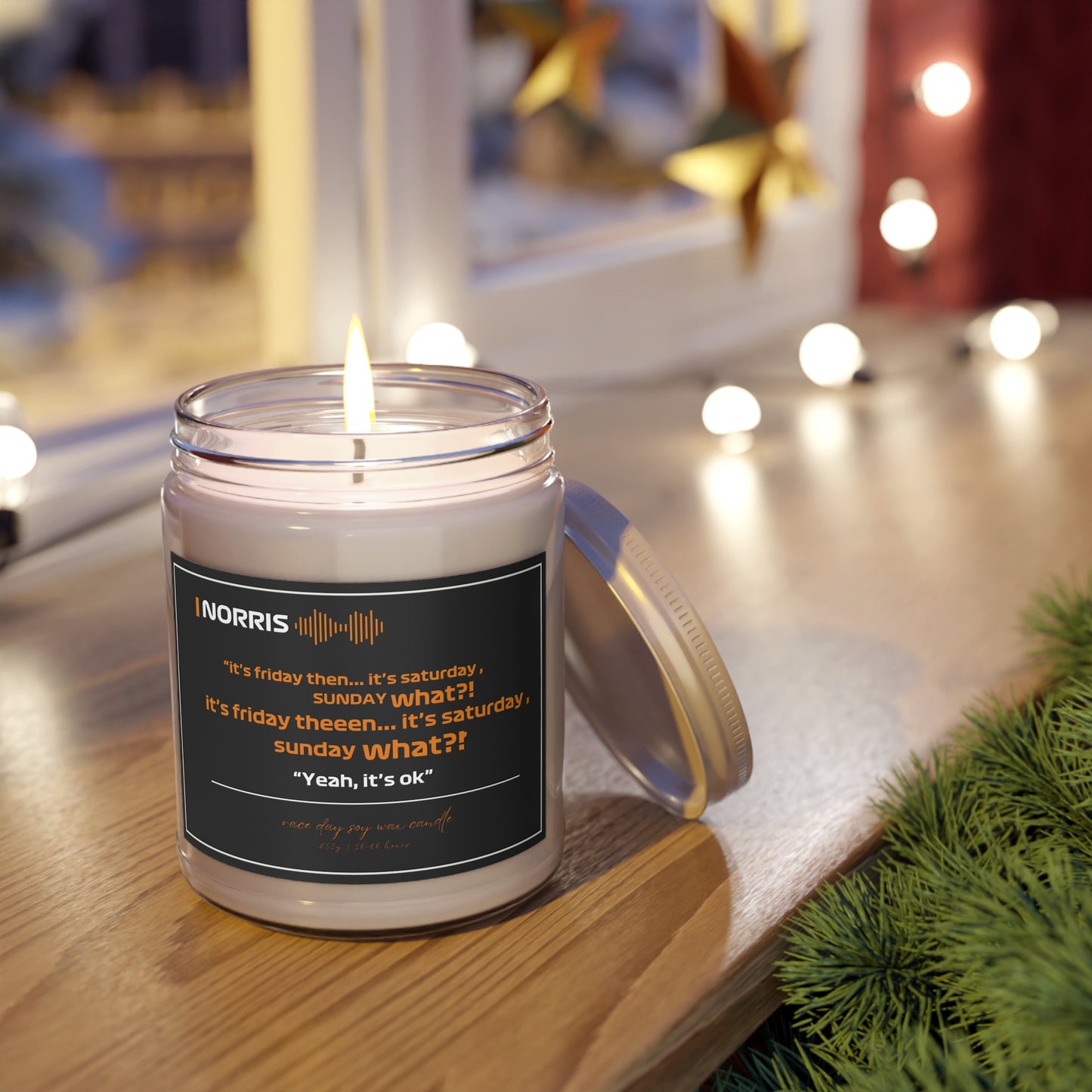 F1 gift candle | Candle for f1 fan | lando norris fan candle | Scented candles f1 gift | Birthday candle for boyfriend | husband gift