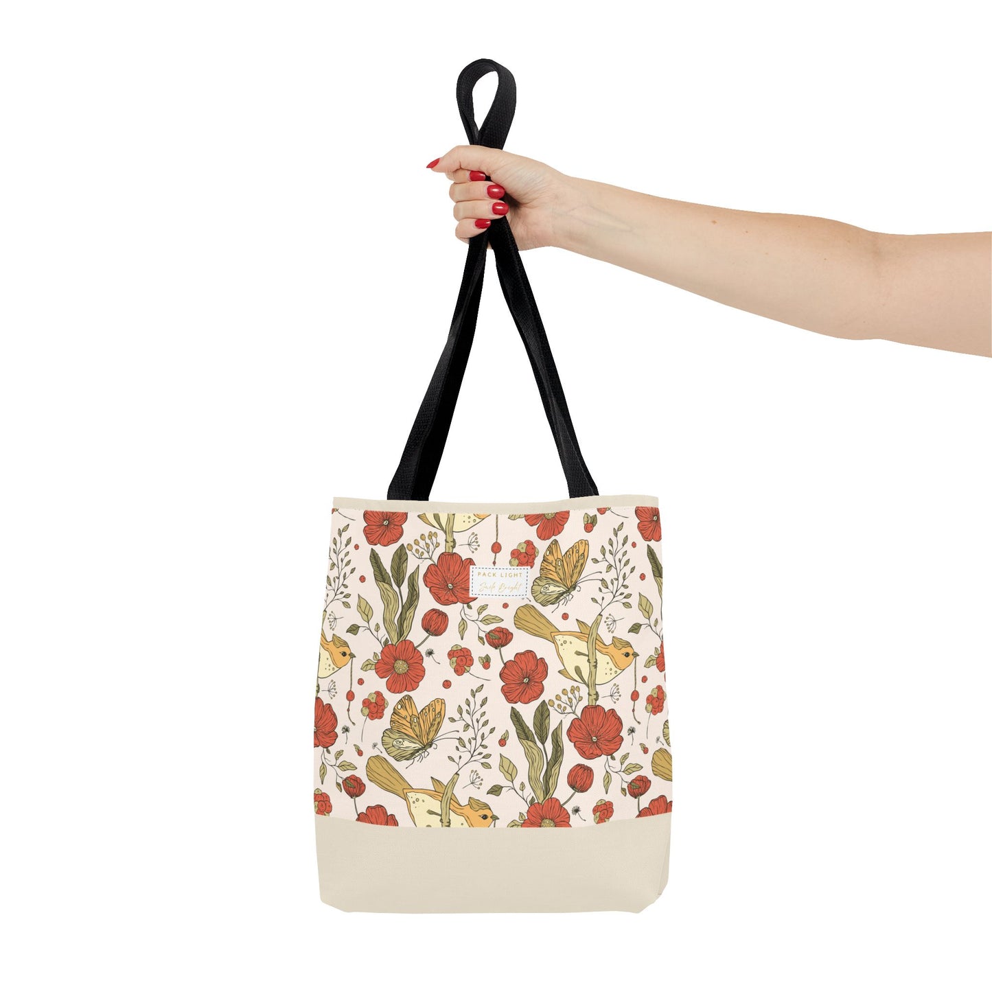 Tote Bag | Beach Tote | Gift for Her | Floral Tote Bag | Botanical Bag | Nature Lover Gift | Floral Design Bag | Gift bag