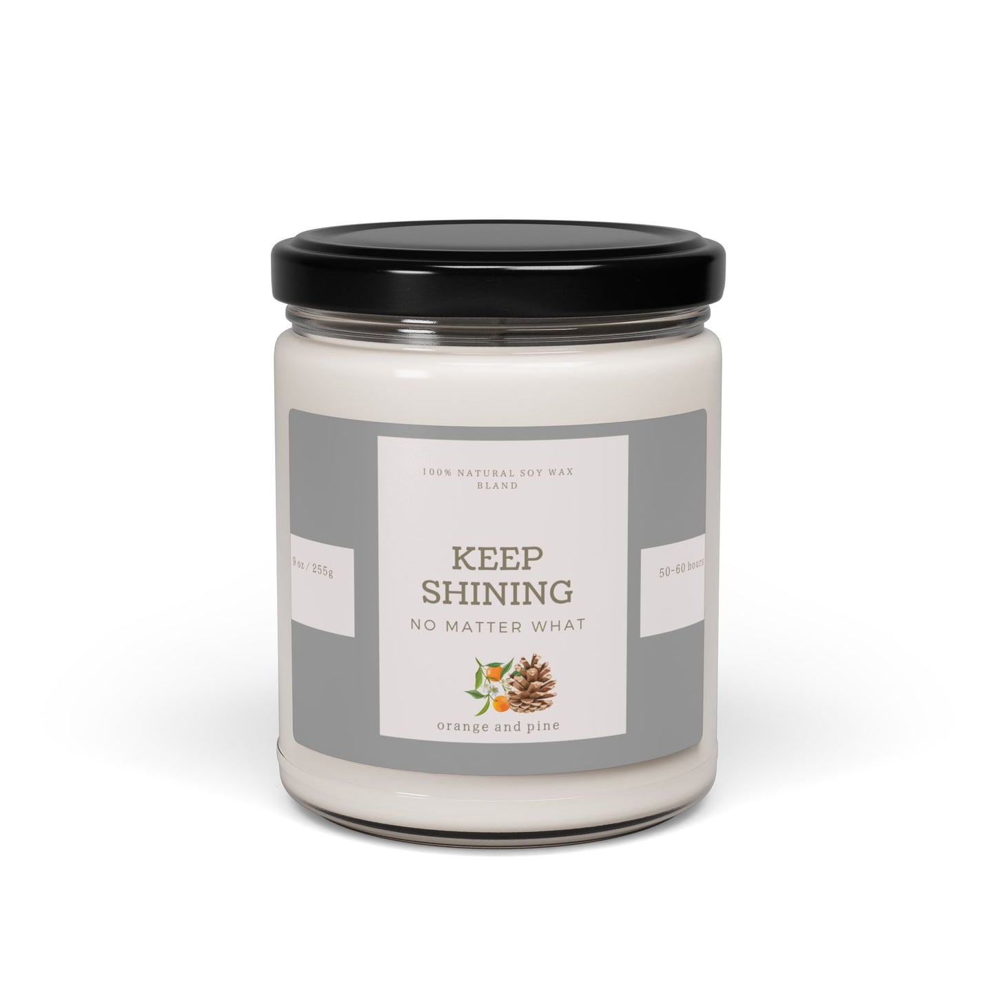 Scented Candle gift - orange and Pine - a cozy blend of orange spice, fir and pine with essential oils