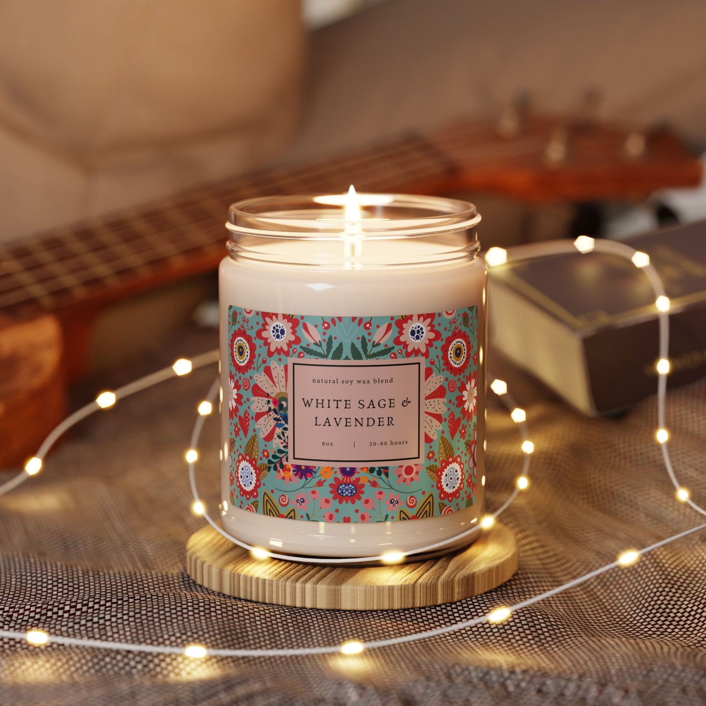 Scented Candle| Aromatherapy candle| Gift for friends|Birthday gift idea| Self-care gift| floral candle | Relaxing gift|Eco-friendly gift