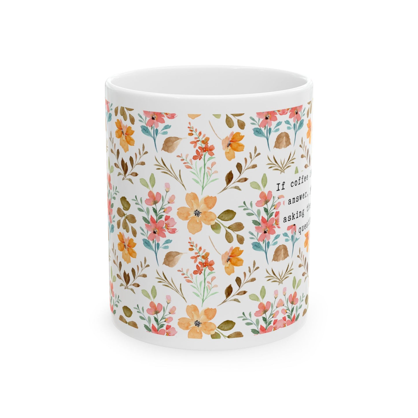 Mug gift | Gift for her | Coffee mug | Tea mug gift | Birthday mug gift | Ceramic mug | Floral mug | Mug