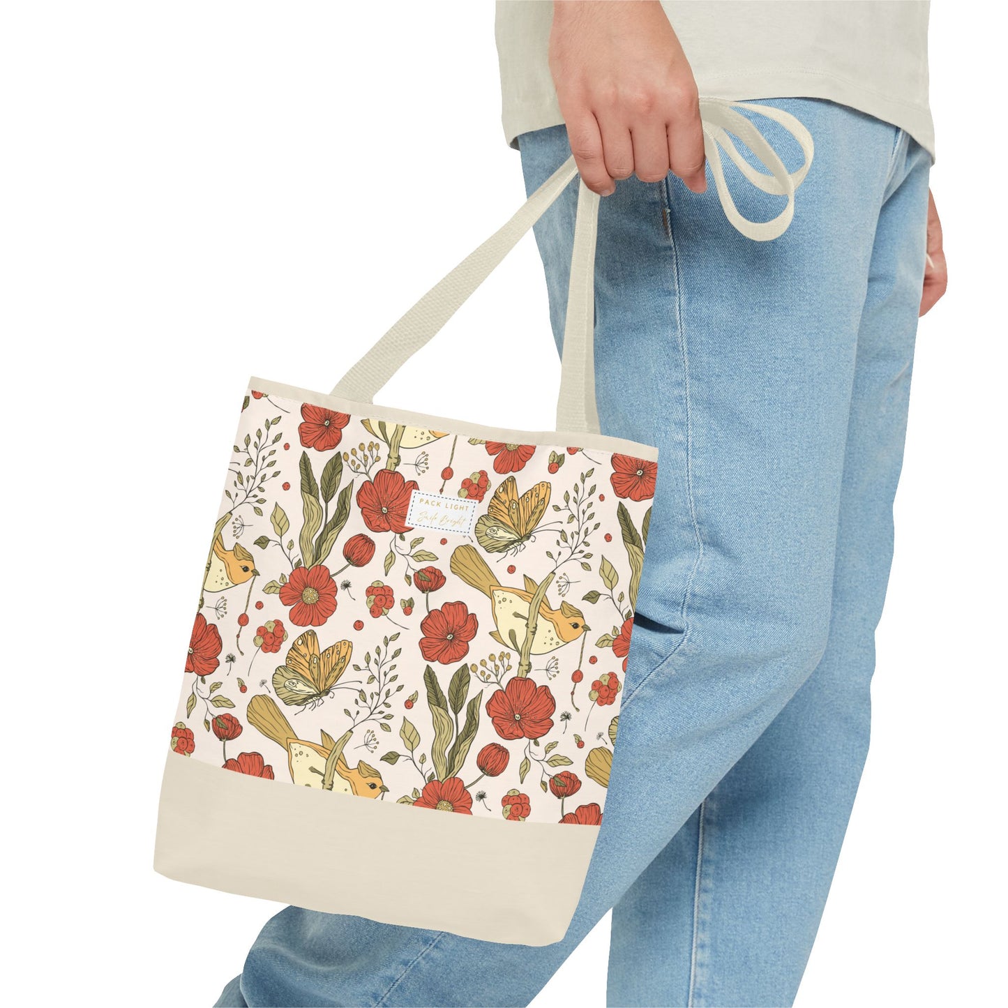 Tote Bag | Beach Tote | Gift for Her | Floral Tote Bag | Botanical Bag | Nature Lover Gift | Floral Design Bag | Gift bag