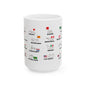 F1 Ceramic Mug| F1 Circuit Map Mug| Formula 1 Gift for Him| F1 Lover Gift| F1 Race Tracks 2025| Formula 1 Fan Merchandise| F1 Gift Idea