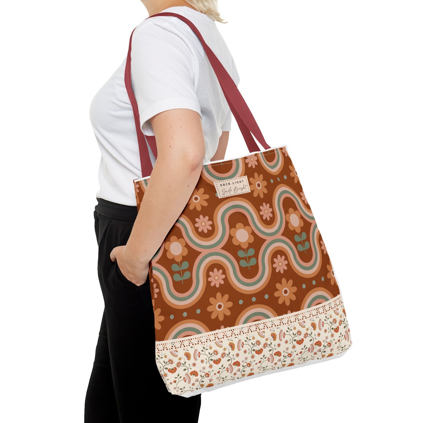 Tote Bag| Gift bag| Gift for her| Unique gift idea| Floral bag| Designed tote bag|Personalized tote| Gift for fashion lovers|