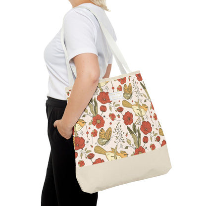 Tote Bag  | Beach Tote | Gift for Her | Floral Tote Bag | Botanical Bag | Nature Lover Gift | Floral Design Bag | Gift bag