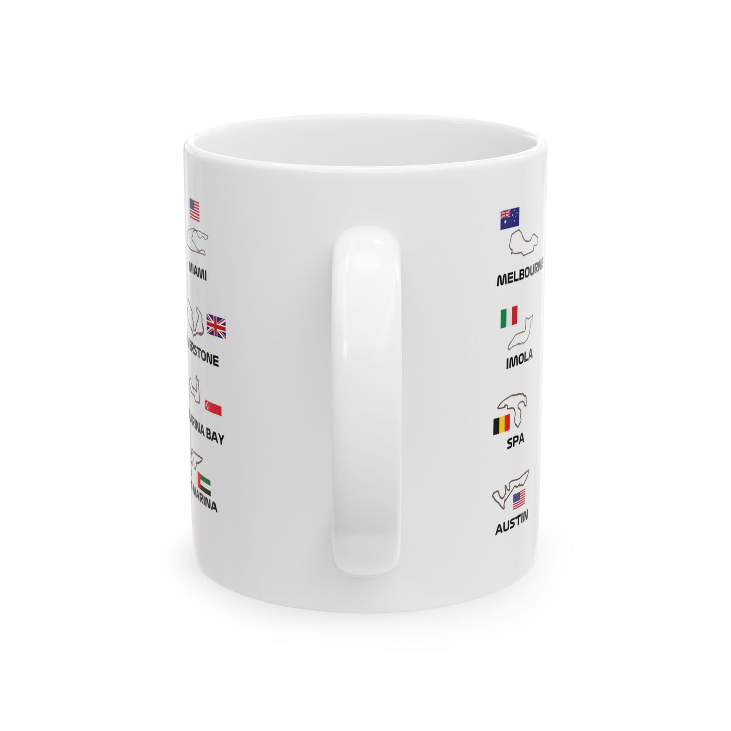 F1 Ceramic Mug| F1 Circuit Map Mug| Formula 1 Gift for Him| F1 Lover Gift| F1 Race Tracks 2025| Formula 1 Fan Merchandise| F1 Gift Idea
