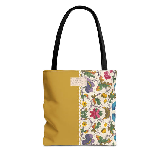 Tote Bag | Gift bag | Unique tote design| Personalized tote| Gift for sister| Floral art bag| Practical gift|  Colorful canvas bag|