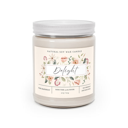 Scented Candles 9oz | Eco-friendly vegan candle gift|Scented Flower Candle| Gift Candle for the Holidays| Aromatic Candle|