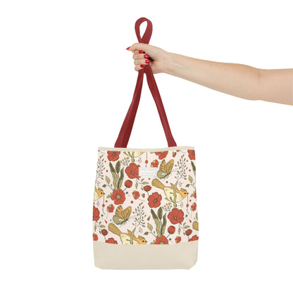 Tote Bag  | Beach Tote | Gift for Her | Floral Tote Bag | Botanical Bag | Nature Lover Gift | Floral Design Bag | Gift bag