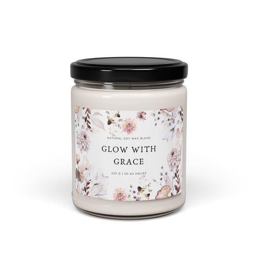 Scente Candle| Aromatherapy candle| Gift for friends|Birthday gift idea| Self-care gift| floral candle | Relaxing gift| Eco-friendly gift|
