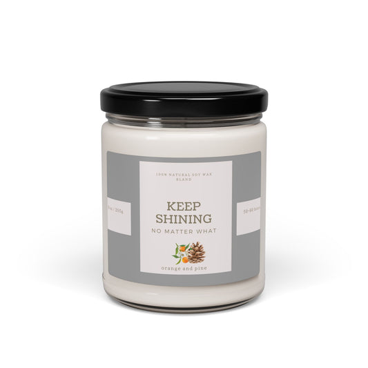 Scented Candle gift - orange and Pine - a cozy blend of orange spice, fir and pine with essential oils