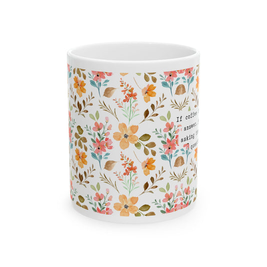 Mug gift | Gift for her | Coffee mug | Tea mug gift | Birthday mug gift | Ceramic mug | Floral mug | Mug
